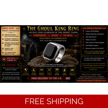 The Ghoul King Ring Ancient Jinn Guardian Of The Desert Tombs
